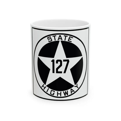Texas 127 1917 (Texas) (Road Sign) White Coffee Mug 11oz - Go Mug Yourself