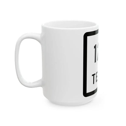 Texas 128 (Texas) (Road Sign) White Coffee Mug - Go Mug Yourself