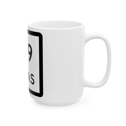 Texas 129 (Texas) (Road Sign) White Coffee Mug - Go Mug Yourself