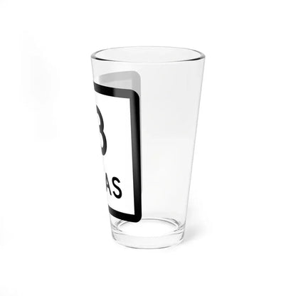 Texas 13 (Texas) (Road Sign) Pint Glss 16oz - Go Mug Yourself