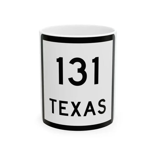 Texas 131 (Texas) (Road Sign) White Coffee Mug 11oz - Go Mug Yourself