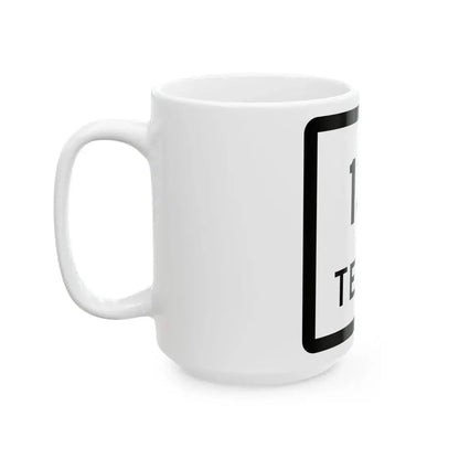 Texas 131 (Texas) (Road Sign) White Coffee Mug - Go Mug Yourself