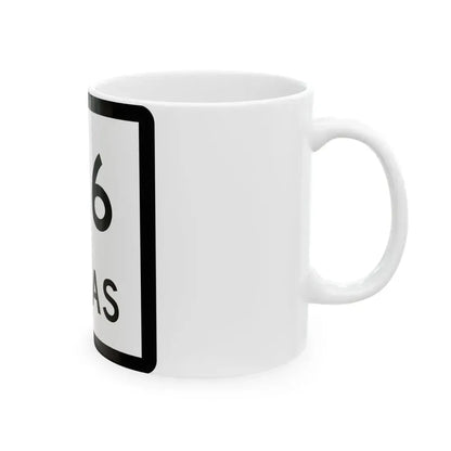 Texas 136 (Texas) (Road Sign) White Coffee Mug - Go Mug Yourself