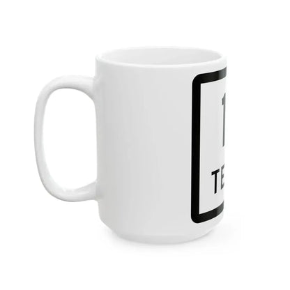 Texas 14 (Texas) (Road Sign) White Coffee Mug - Go Mug Yourself