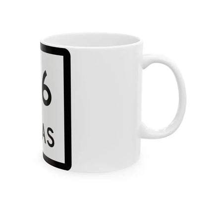 Texas 146 (Texas) (Road Sign) White Coffee Mug - Go Mug Yourself