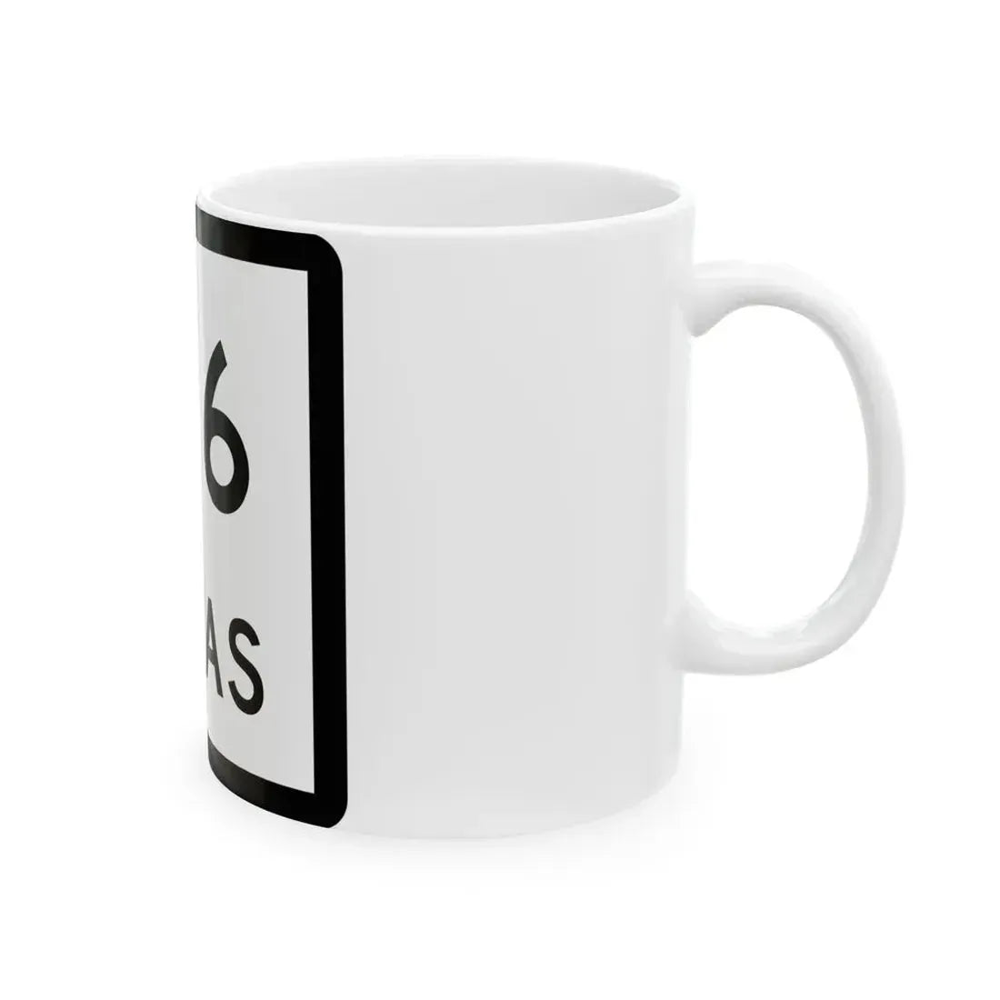 Texas 156 (Texas) (Road Sign) White Coffee Mug - Go Mug Yourself