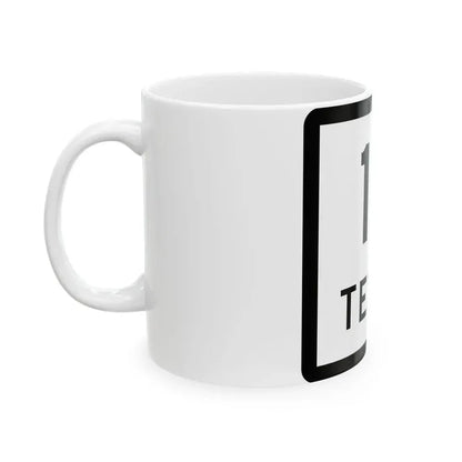 Texas 16 (Texas) (Road Sign) White Coffee Mug - Go Mug Yourself