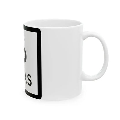 Texas 16 (Texas) (Road Sign) White Coffee Mug - Go Mug Yourself