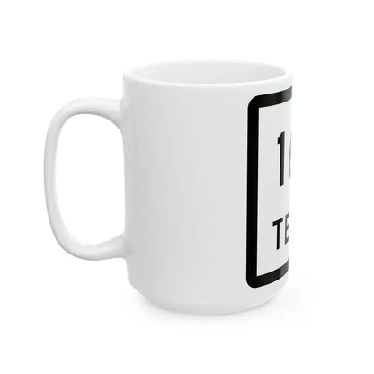 Texas 164 (Texas) (Road Sign) White Coffee Mug - Go Mug Yourself