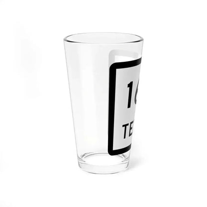 Texas 166 (Texas) (Road Sign) Pint Glass 16oz - Go Mug Yourself