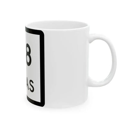Texas 168 (Texas) (Road Sign) White Coffee Mug - Go Mug Yourself