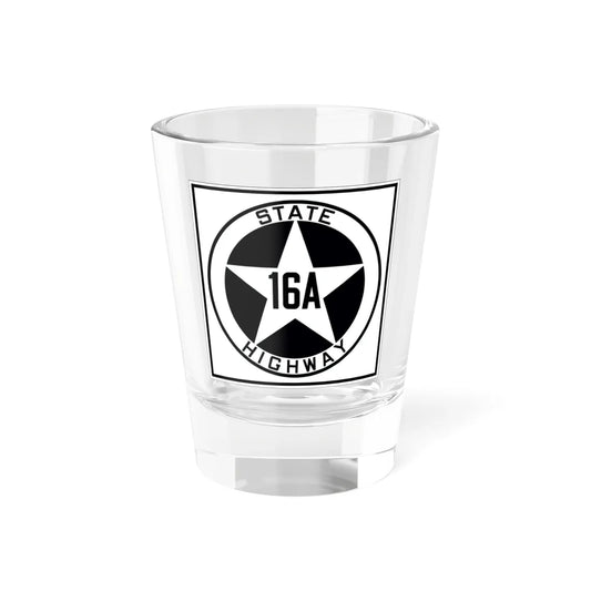 Texas 16A 1917 (Texas) (Road Sign) Shot Glass 1.5oz 1.5oz - Go Mug Yourself
