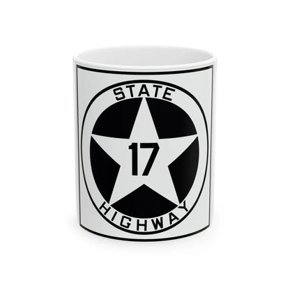 Texas 17 1917 (Texas) (Road Sign) White Coffee Mug 11oz - Go Mug Yourself
