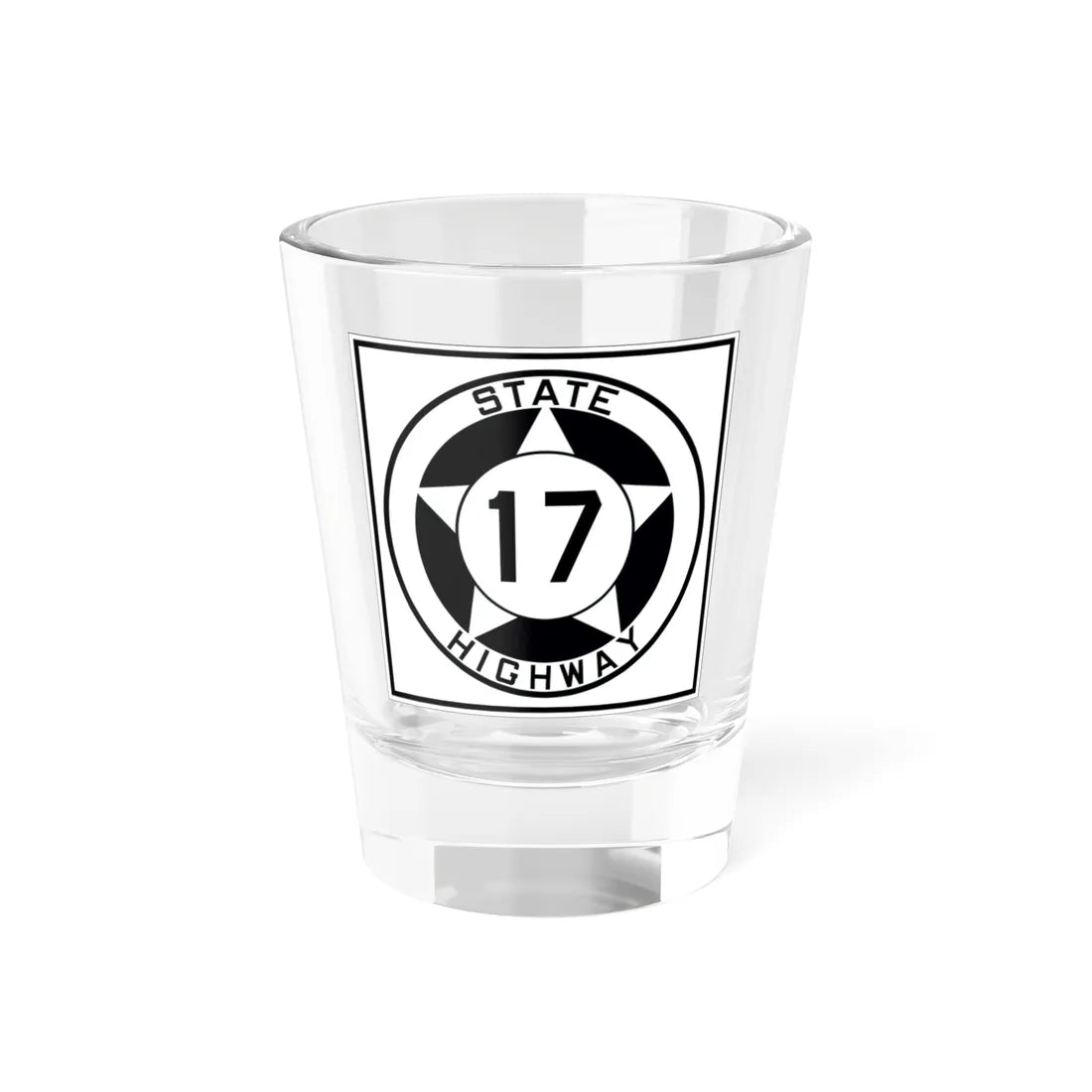 Texas 17 1935 (Texas) (Road Sign) Shot Glass 1.5oz 1.5oz - Go Mug Yourself