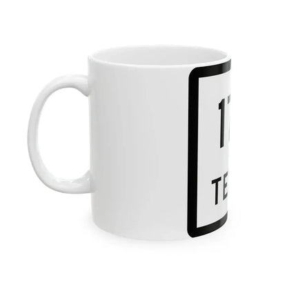 Texas 172 (Texas) (Road Sign) White Coffee Mug - Go Mug Yourself