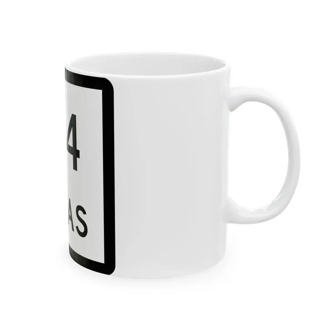 Texas 174 (Texas) (Road Sign) White Coffee Mug - Go Mug Yourself