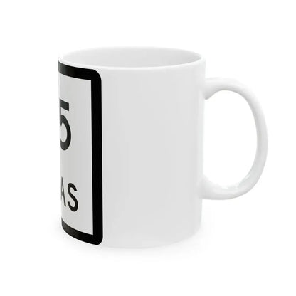 Texas 175 (Texas) (Road Sign) White Coffee Mug - Go Mug Yourself