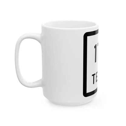 Texas 176 (Texas) (Road Sign) White Coffee Mug - Go Mug Yourself