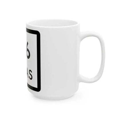 Texas 176 (Texas) (Road Sign) White Coffee Mug - Go Mug Yourself