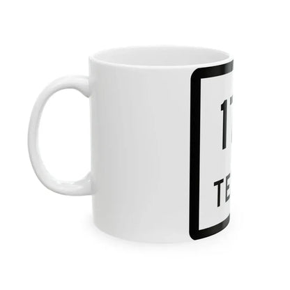 Texas 179 (Texas) (Road Sign) White Coffee Mug - Go Mug Yourself