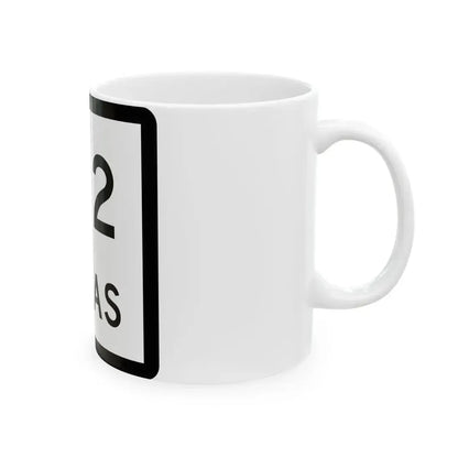 Texas 182 (Texas) (Road Sign) White Coffee Mug - Go Mug Yourself