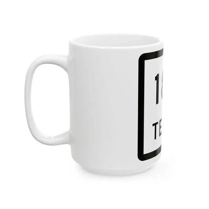 Texas 182 (Texas) (Road Sign) White Coffee Mug - Go Mug Yourself