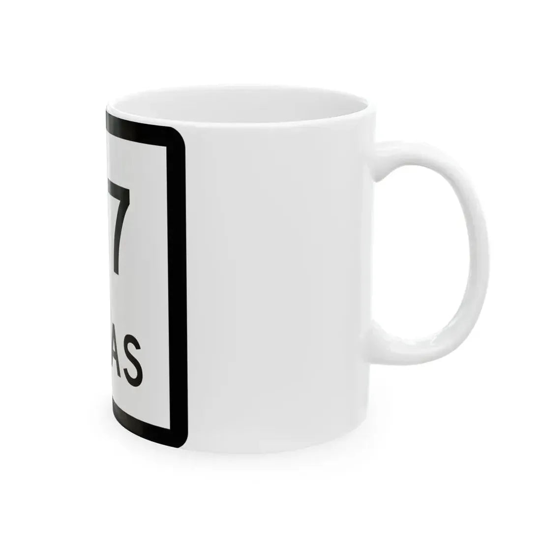Texas 187 (Texas) (Road Sign) White Coffee Mug - Go Mug Yourself