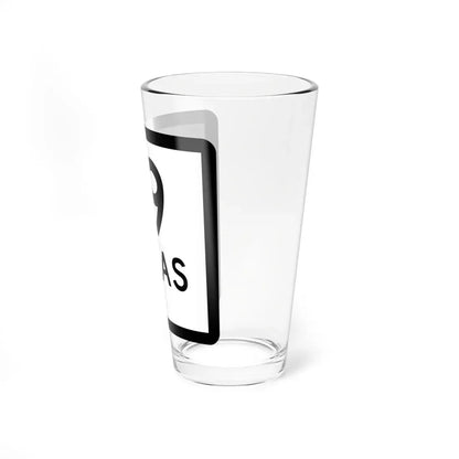Texas 19-J (Texas) (Road Sign) Pint Glass 16oz - Go Mug Yourself