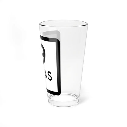 Texas 19-J (Texas) (Road Sign) Pint Glss 16oz - Go Mug Yourself