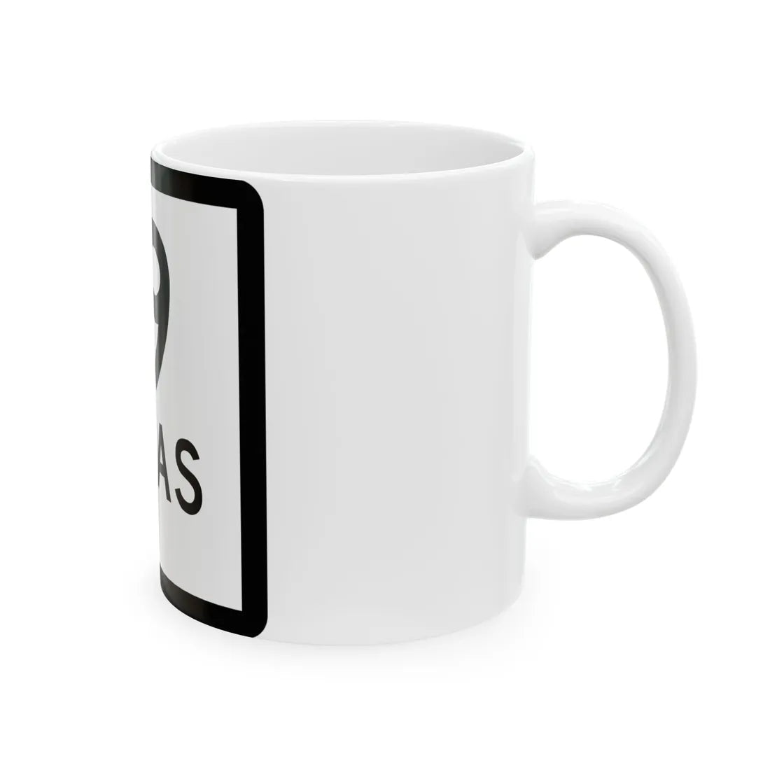 Texas 19-J (Texas) (Road Sign) White Coffee Mug - Go Mug Yourself