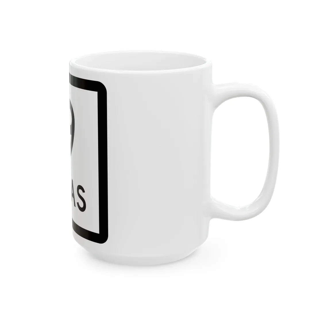 Texas 19 (Texas) (Road Sign) White Coffee Mug - Go Mug Yourself