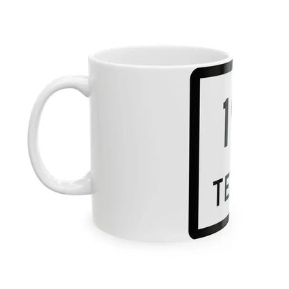 Texas 191 (Texas) (Road Sign) White Coffee Mug - Go Mug Yourself