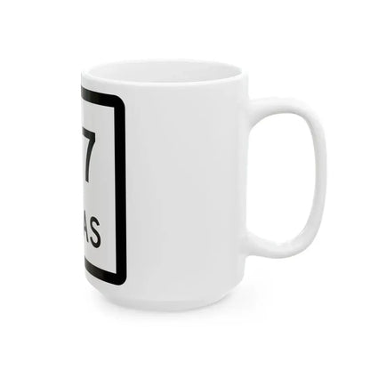 Texas 197 (Texas) (Road Sign) White Coffee Mug - Go Mug Yourself