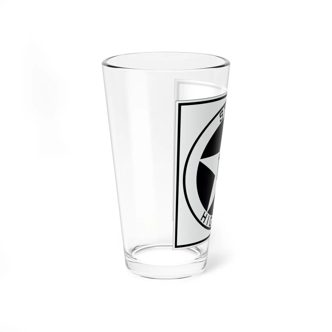 Texas 1A 1917 (Texas) (Road Sign) Pint Glss 16oz - Go Mug Yourself