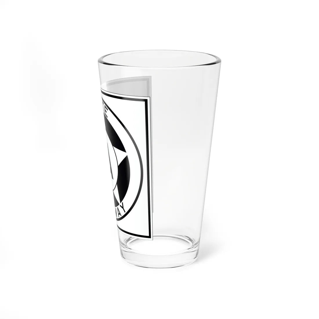 Texas 1A 1935 (Texas) (Road Sign) Pint Glss 16oz - Go Mug Yourself