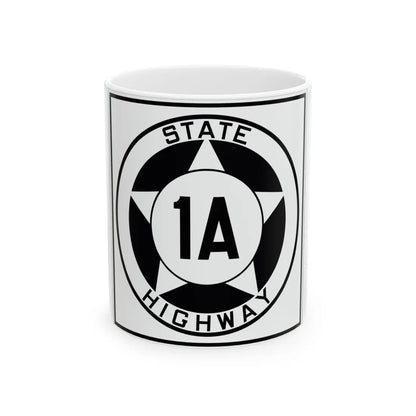 Texas 1A 1935 (Texas) (Road Sign) White Coffee Mug 11oz - Go Mug Yourself