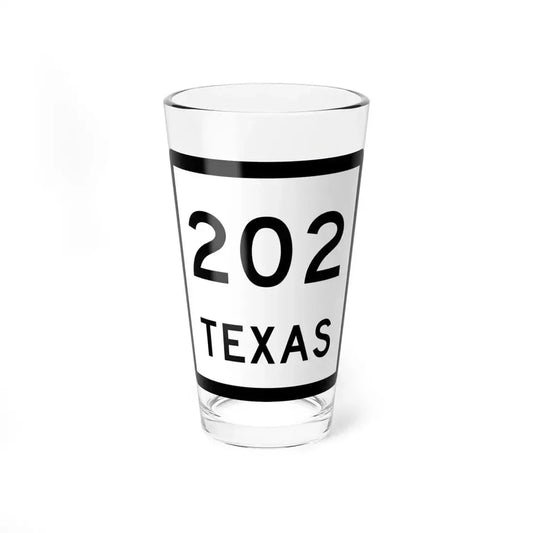 Texas 202 (Texas) (Road Sign) Pint Glass 16oz 16oz - Go Mug Yourself
