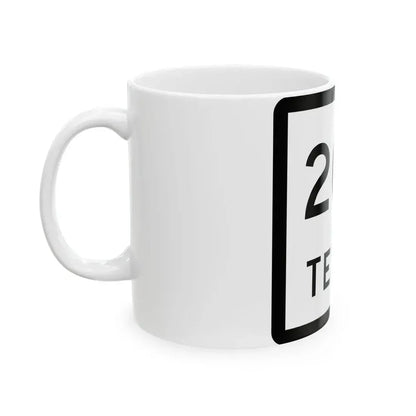 Texas 204 (Texas) (Road Sign) White Coffee Mug - Go Mug Yourself