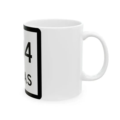 Texas 204 (Texas) (Road Sign) White Coffee Mug - Go Mug Yourself