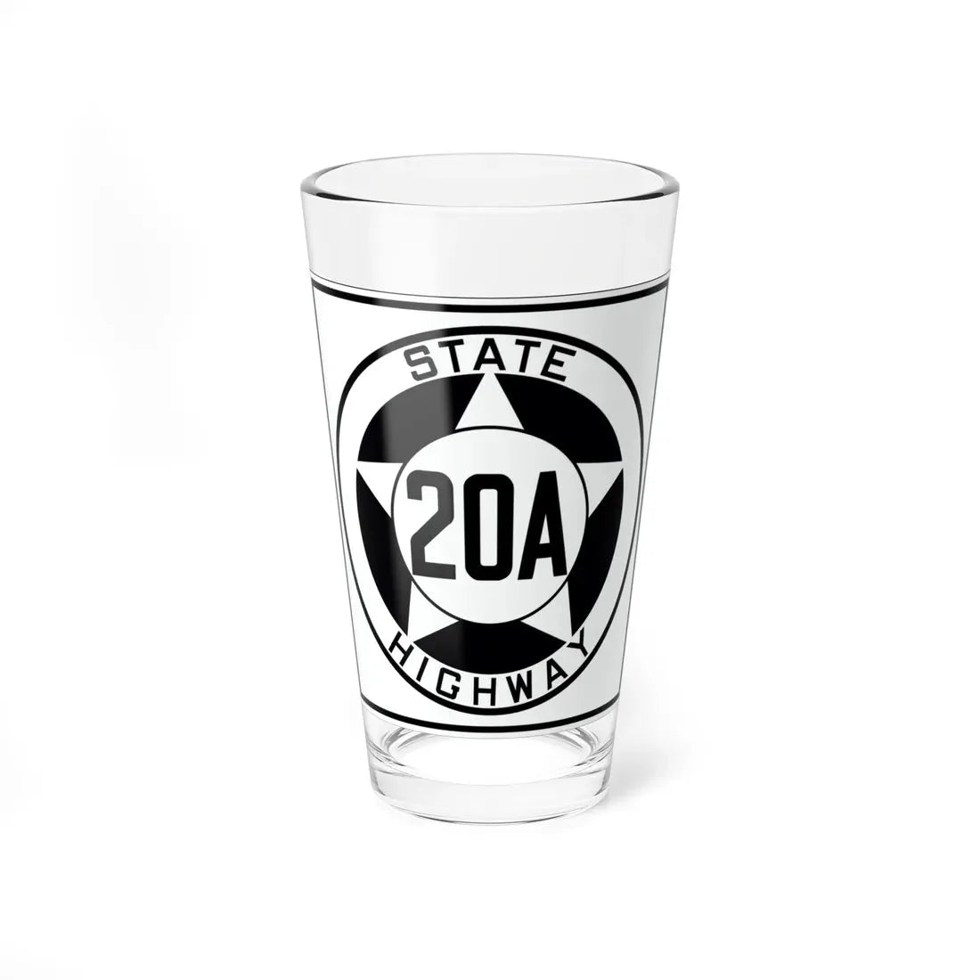 Texas 20A 1935 (Texas) (Road Sign) Pint Glass 16oz 16oz - Go Mug Yourself