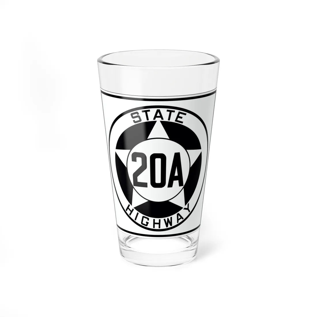 Texas 20A 1935 (Texas) (Road Sign) Pint Glss 16oz 16oz - Go Mug Yourself