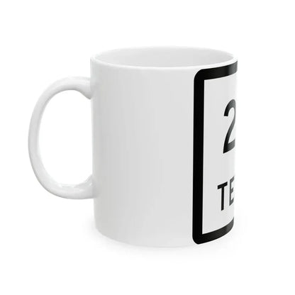 Texas 212 (Texas) (Road Sign) White Coffee Mug - Go Mug Yourself