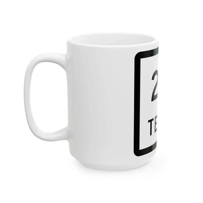 Texas 213 (Texas) (Road Sign) White Coffee Mug - Go Mug Yourself