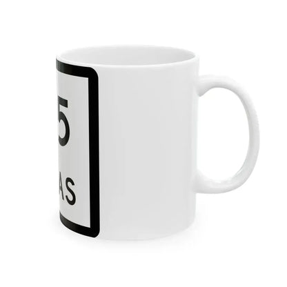 Texas 215 (Texas) (Road Sign) White Coffee Mug - Go Mug Yourself