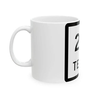 Texas 216 (Texas) (Road Sign) White Coffee Mug - Go Mug Yourself