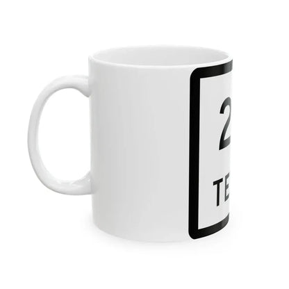 Texas 217 (Texas) (Road Sign) White Coffee Mug - Go Mug Yourself