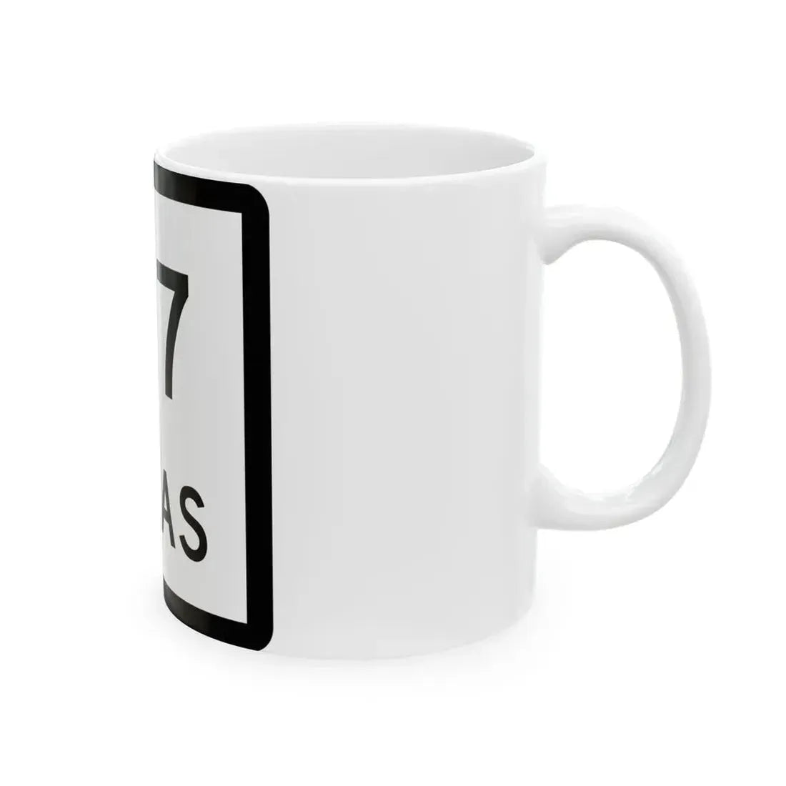 Texas 217 (Texas) (Road Sign) White Coffee Mug - Go Mug Yourself