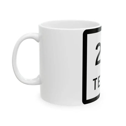 Texas 219 (Texas) (Road Sign) White Coffee Mug - Go Mug Yourself