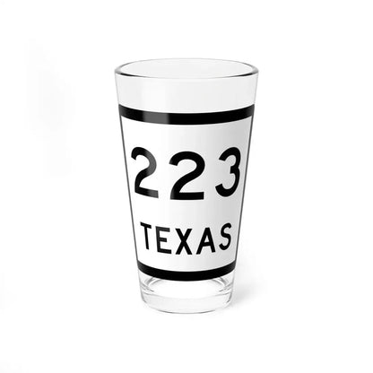 Texas 223 (Texas) (Road Sign) Pint Glss 16oz 16oz - Go Mug Yourself