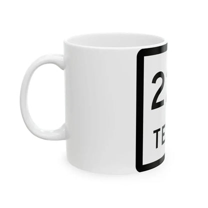 Texas 224 (Texas) (Road Sign) White Coffee Mug - Go Mug Yourself